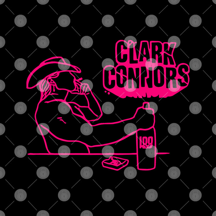 Clark Connors Neon Cowboy Smoking T Shirt