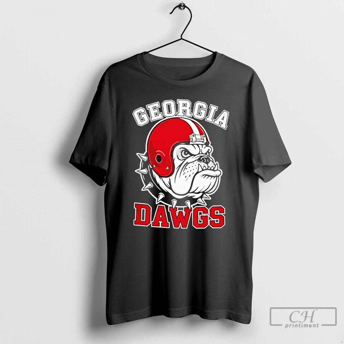 Classic Georgia Bulldogs Mascot Helmet T-Shirts