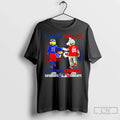 Classic Kansas Jayhawks Saturdays Vs Kansas City Chiefs Sundays Mascot Skyline T-Shirts