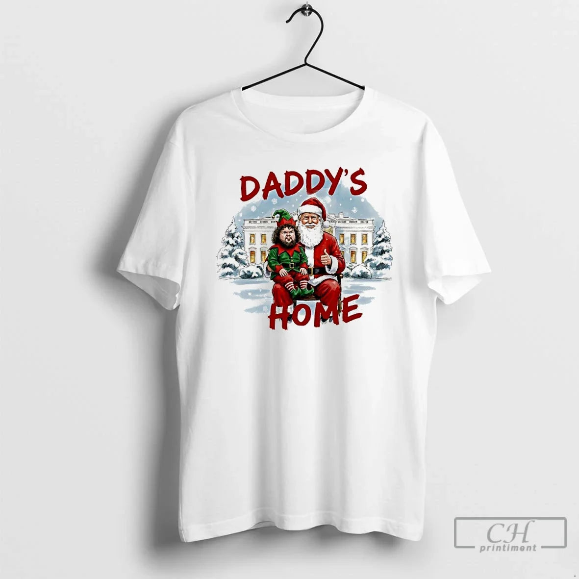 Classic Santas Trump Vance Daddys Home White House T-Shirts