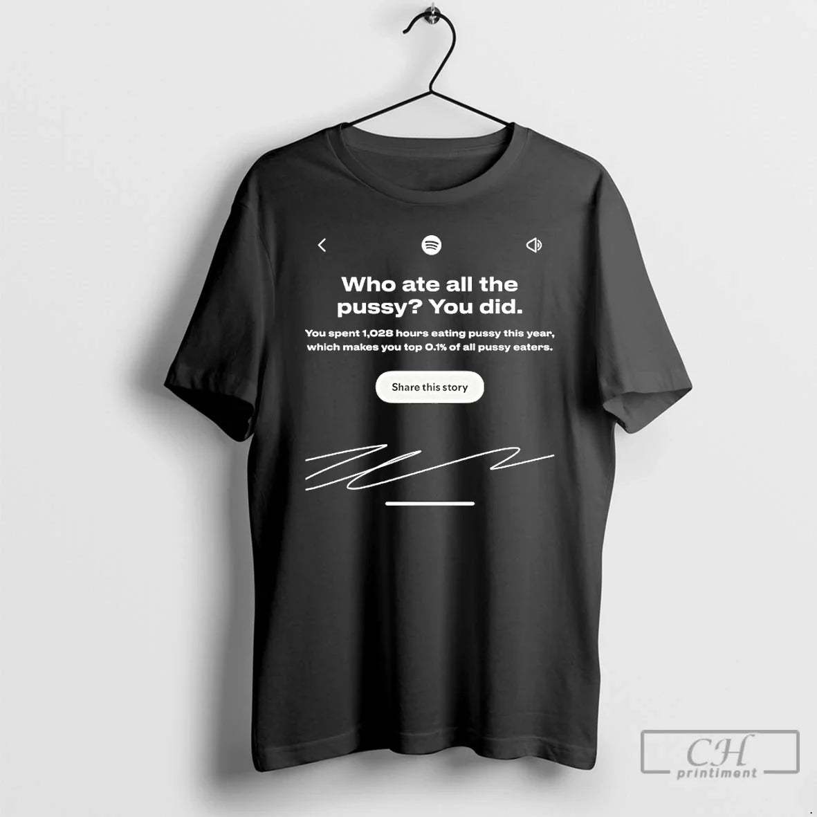 Classic Spotify Who Ate All Pussy You Did T-Shirts