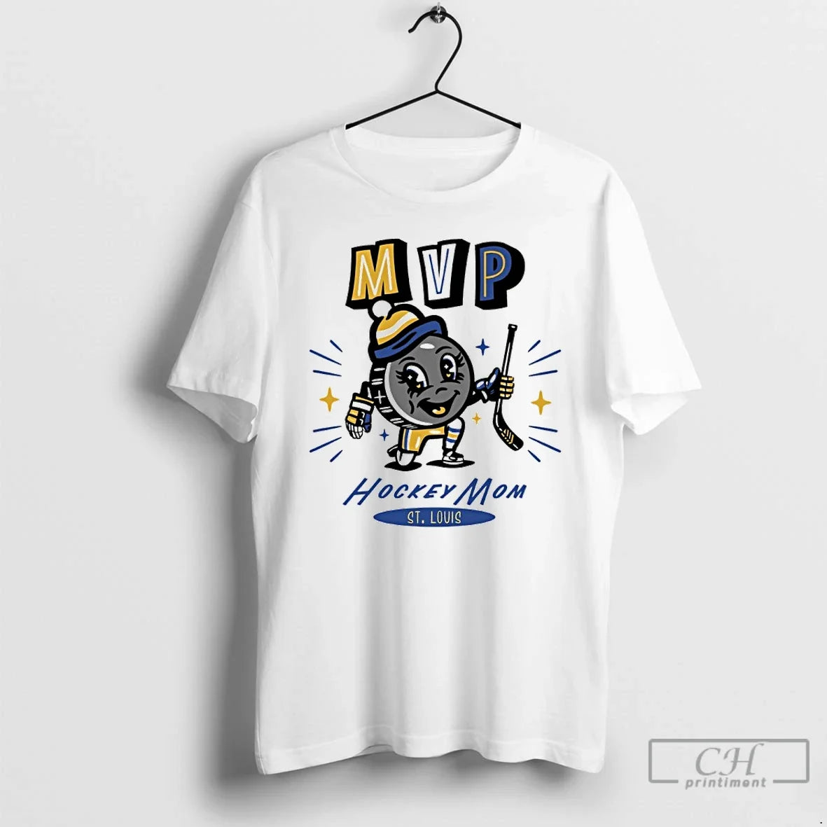 Classic St Louis Blues 2025 Mvp Hockey Mom T-Shirts