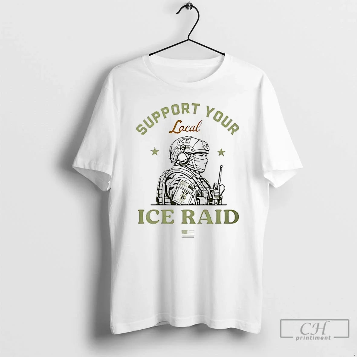 Classic Support Your Local Ice Raid T-Shirts