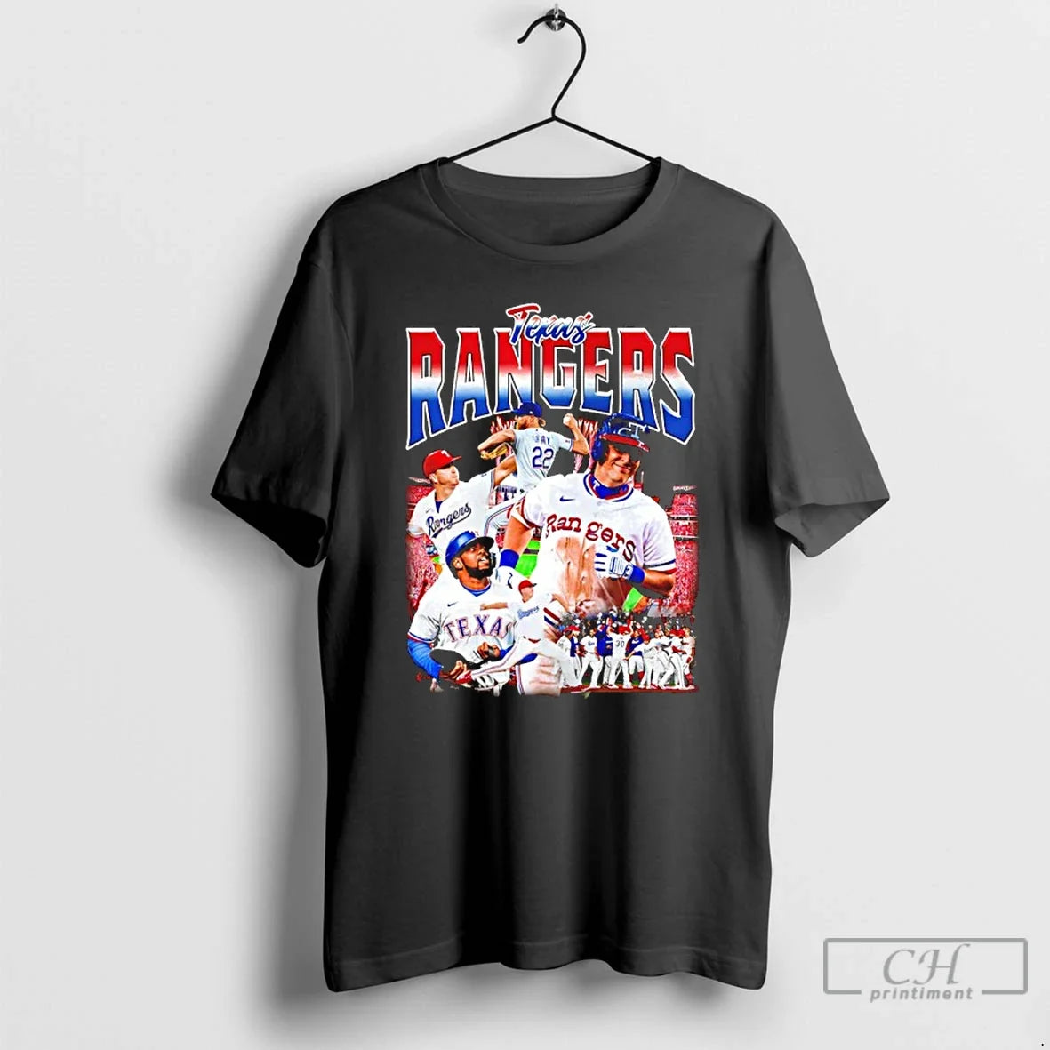 Classic Texas Rangers Team Collage Celebrate 2025 T-Shirts