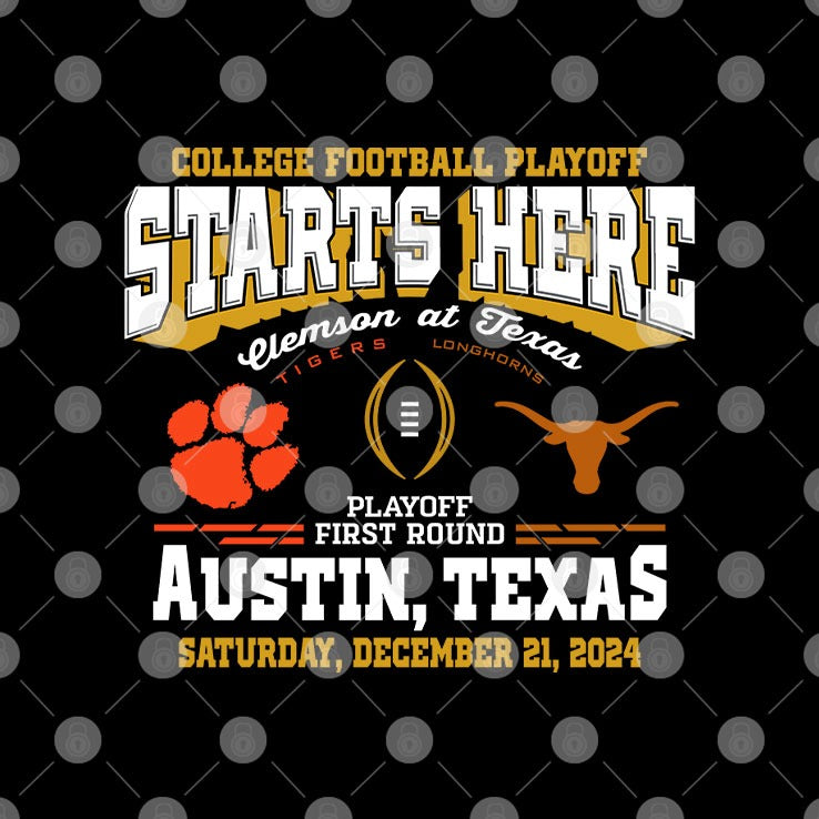 Clemson Tigers vs Texas Longhorns College Football Playoff 2024 Shirt
