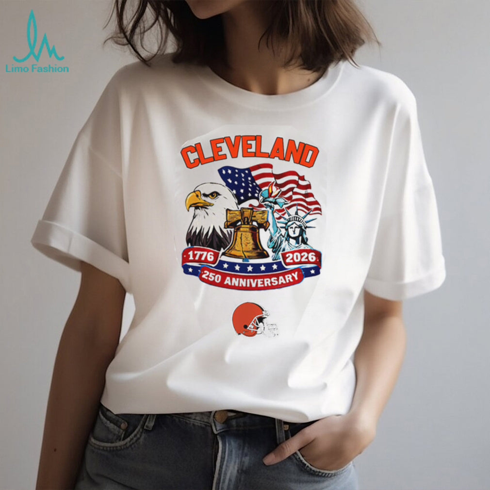 Cleveland Browns 250th Anniversary American Independence 1776 2026 Custom Jersey T Shirt