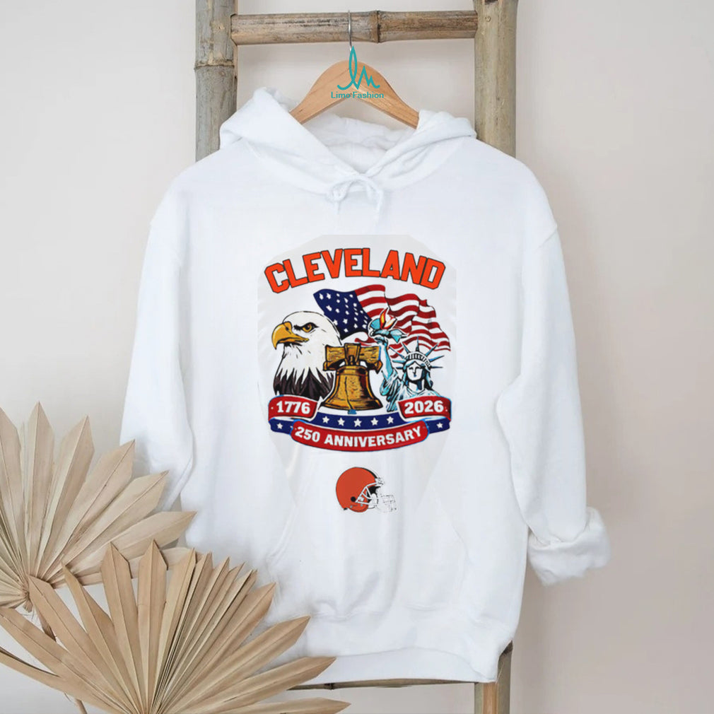 Cleveland Browns 250th Anniversary American Independence 1776 2026 Custom Jersey T Shirt