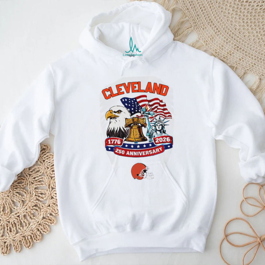 Cleveland Browns 250th Anniversary American Independence 1776 2026 Custom Jersey T Shirt