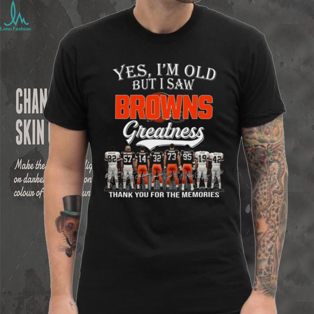 Cleveland Browns Football Team Legends Retro Style Greatness Gift For Loyal Fans Shirt