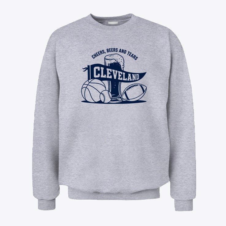 Cleveland Cheers Beers And Tears Why I Drink Sweatshirt