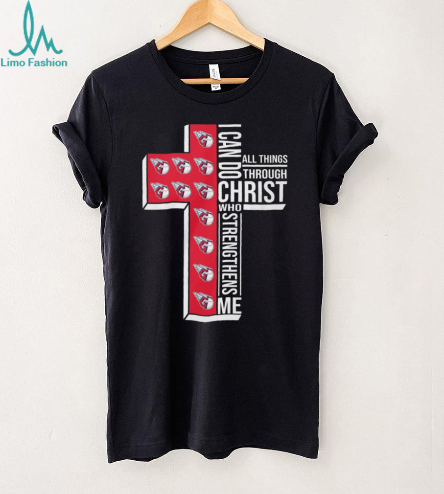 Cleveland Guardians Baseball Cross “I Can Do All Things Through Christ” T Shirt