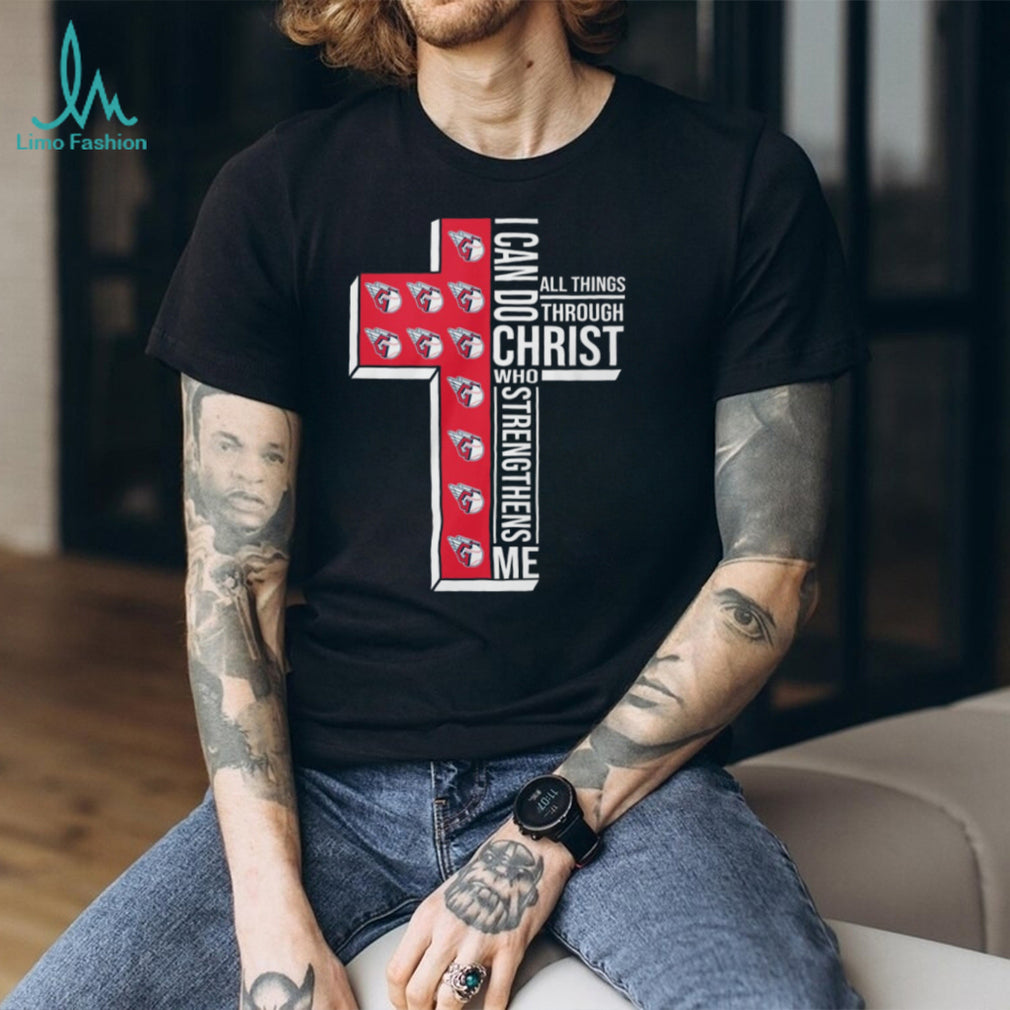 Cleveland Guardians Baseball Cross “I Can Do All Things Through Christ” T Shirt