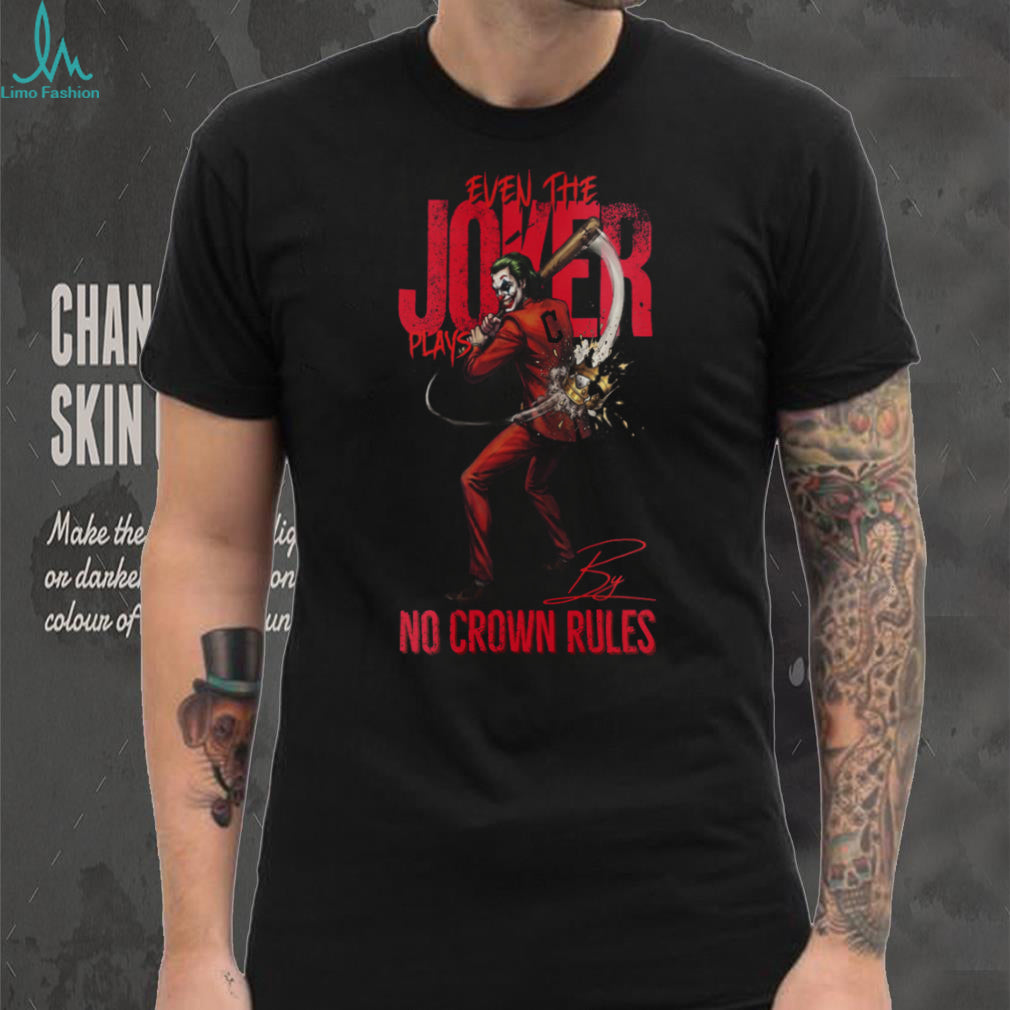 Cleveland Guardians Joker Baseball T Shirt, Custom Joker No Crown Rules MLB Jersey