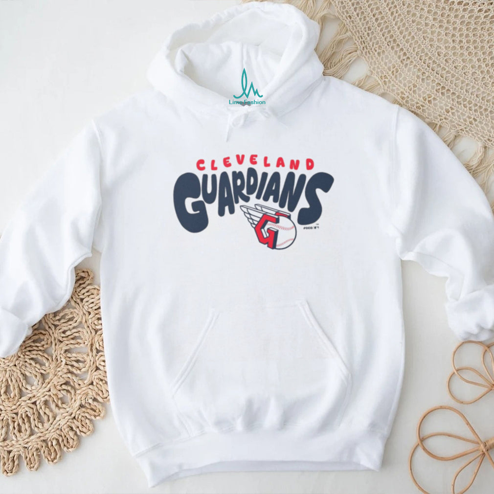 Cleveland Guardians Retro Graphic Oatmeal Crewneck T shirt