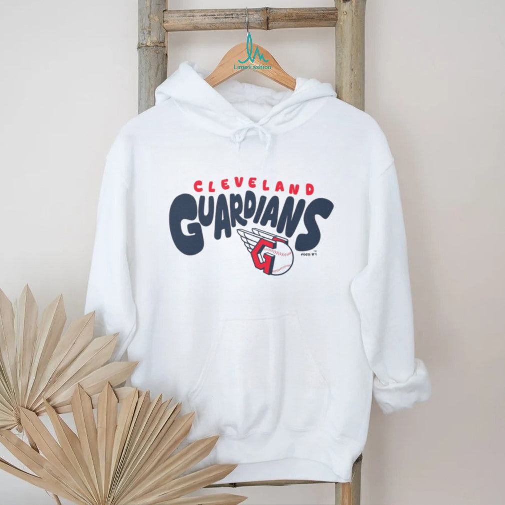 Cleveland Guardians Retro Graphic Oatmeal Crewneck T shirt