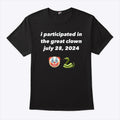 Clown And Snake Emoji I Participated In The Great Clown July 28 2024 Shirt