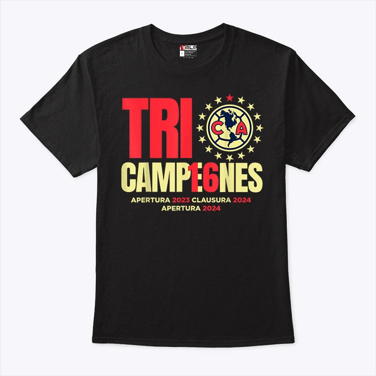 Club America Tri Champions Apertura 2024 T Shirt