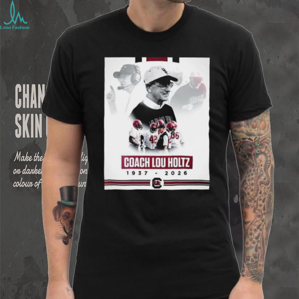 Coach Lou Holtz Tribute 1937 2026 Memorial South Carolina T Shirt