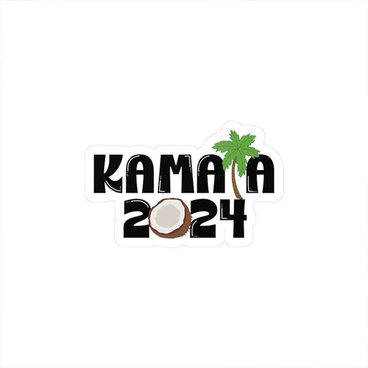 Coconut Tree Kamala Harris 2024 Sticker