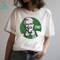 Colonel Sanders KFC Style Green THC Parody Graphic T Shirt
