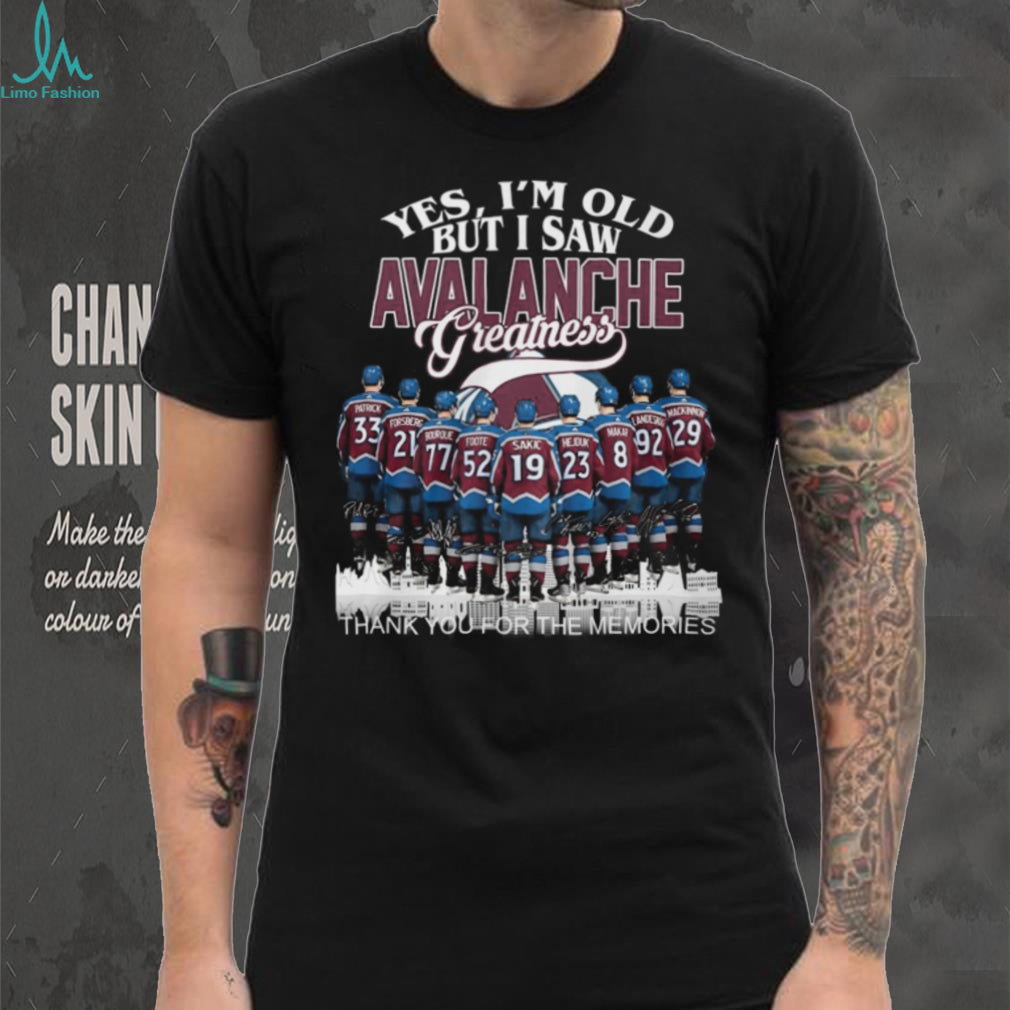 Colorado Avalanche Greatness Legends Signature Graphic T Shirt