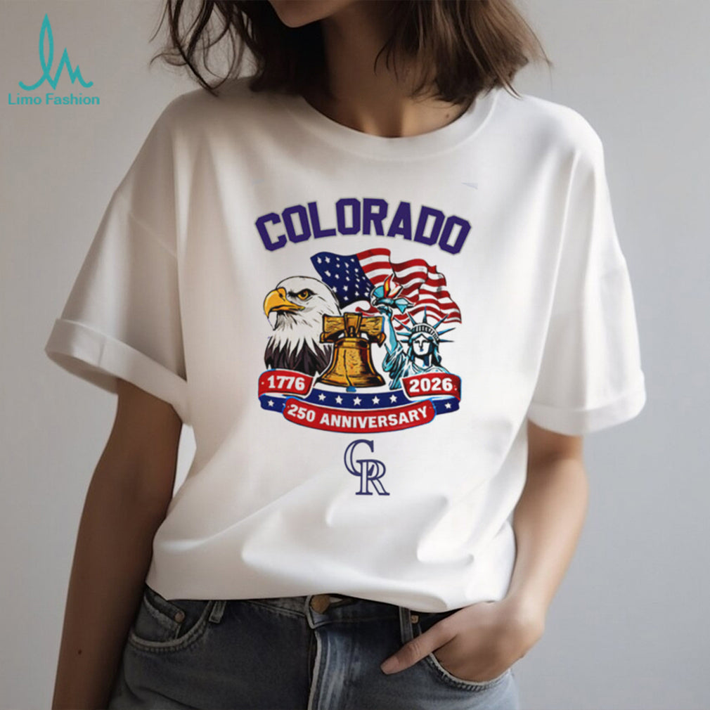Colorado Rockies 250th Anniversary 1776 2026 Patriotic Baseball Jersey T Shirt