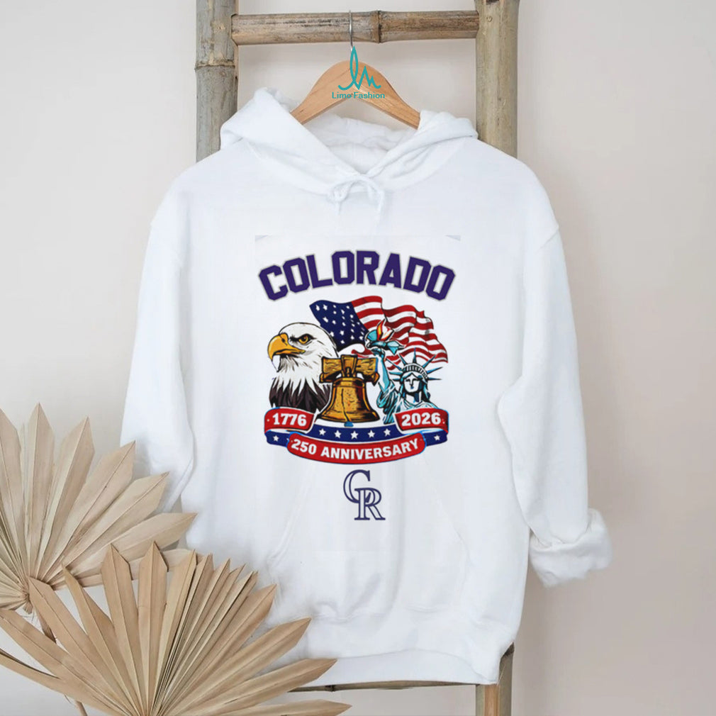 Colorado Rockies 250th Anniversary 1776 2026 Patriotic Baseball Jersey T Shirt