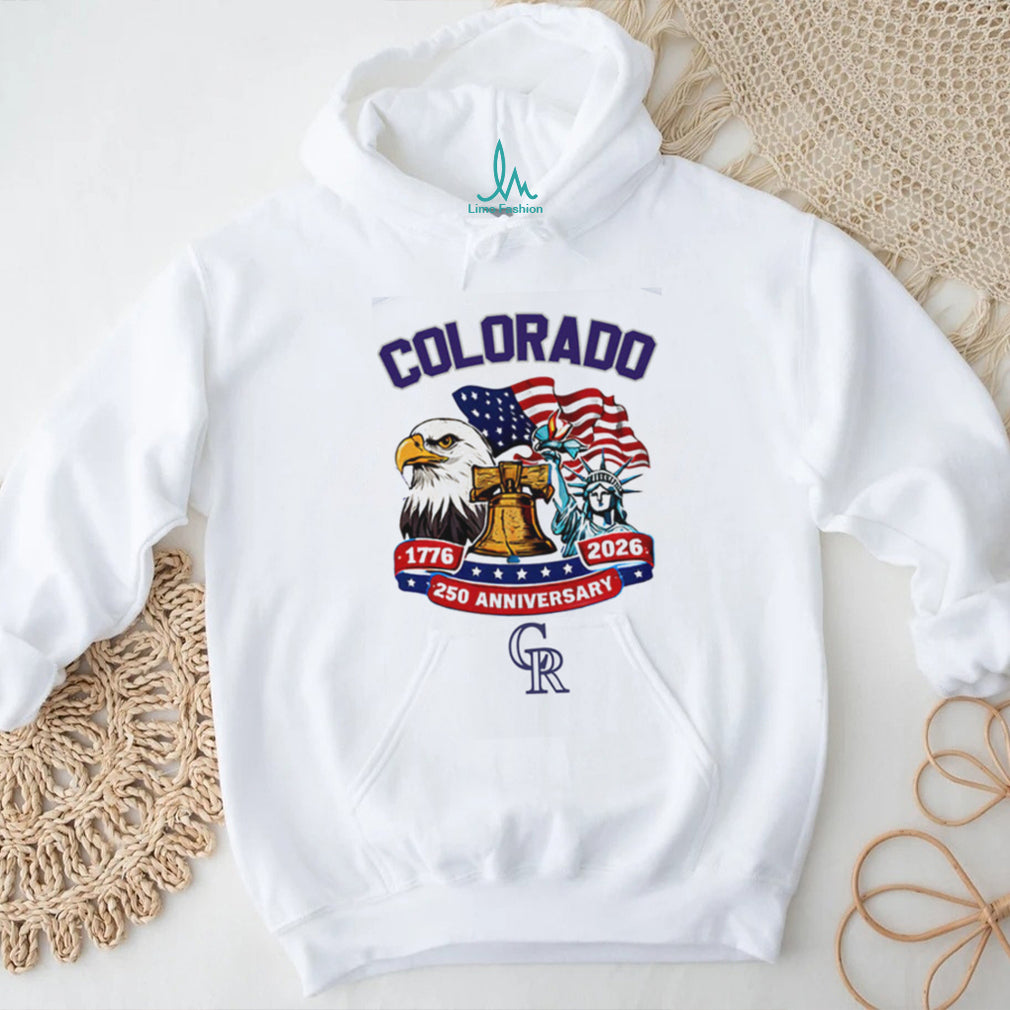 Colorado Rockies 250th Anniversary 1776 2026 Patriotic Baseball Jersey T Shirt