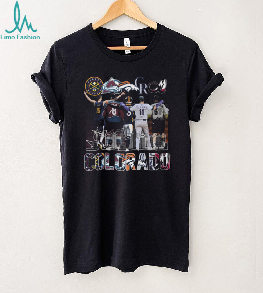 Colorado Sports Legends Skyline Signatures Graphic T Shirt