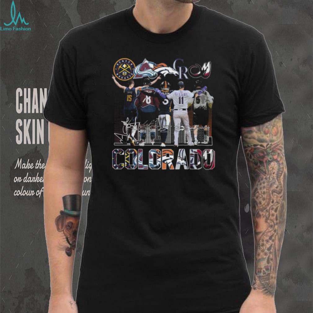 Colorado Sports Legends Skyline Signatures Graphic T Shirt