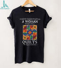 Colorful Quilt Pattern Seventies Women Crafting Shirt