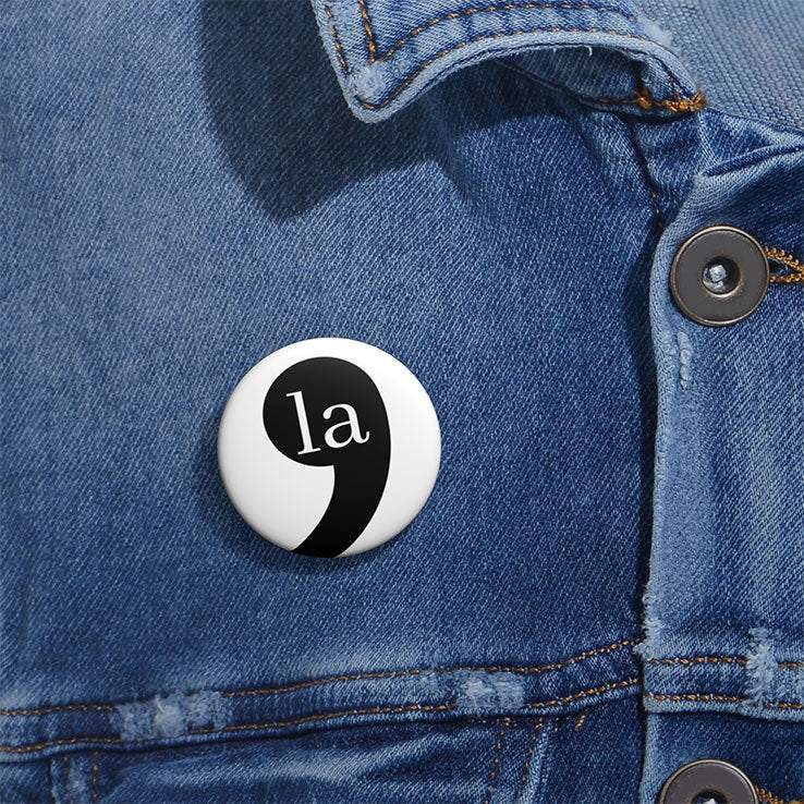 Comma-la Kamala Harris Custom Pin Button