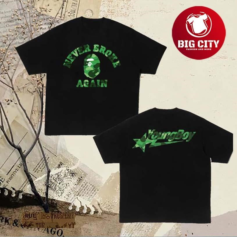 Complex Bape X Youngboy Never Broke Again Sta Two Sided Shirt