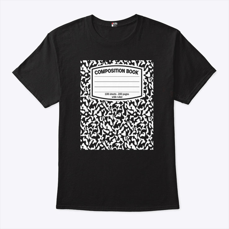 Composition Book Notebook T Shirt