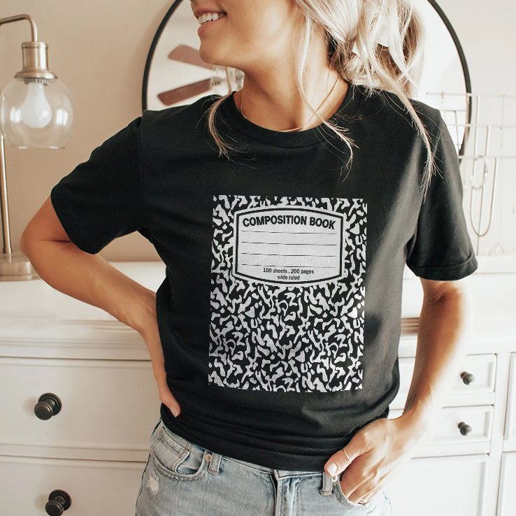 Composition Book Notebook T Shirt