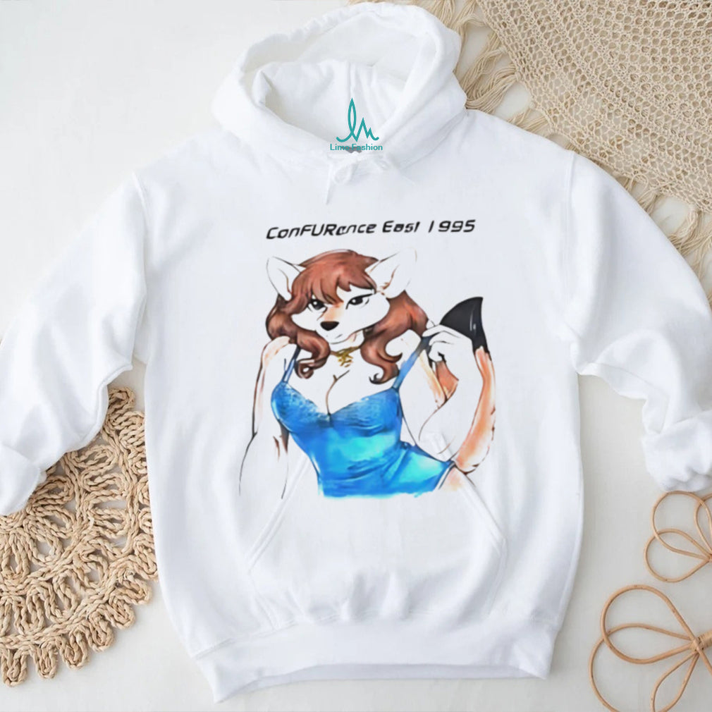 ConFURence East 1995 Vintage Style Anthro Furry Art T Shirt
