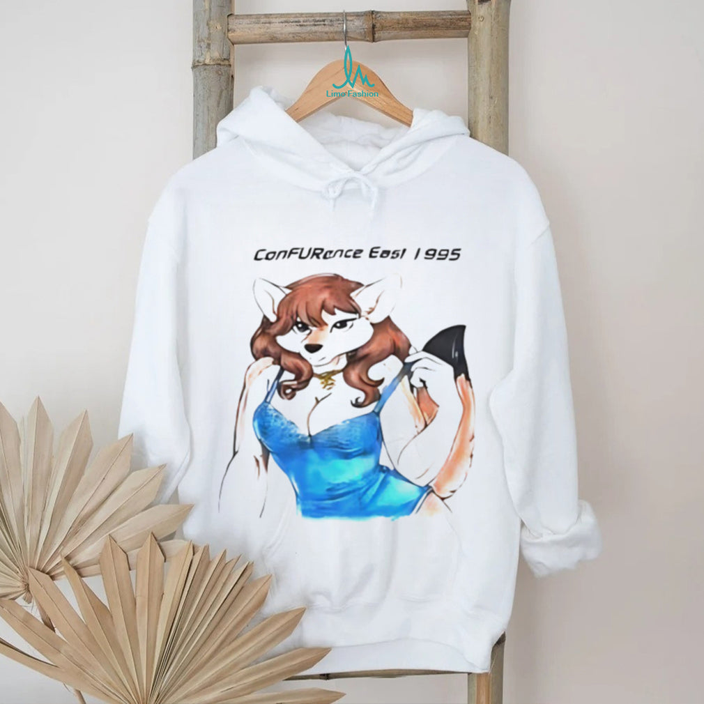 ConFURence East 1995 Vintage Style Anthro Furry Art T Shirt