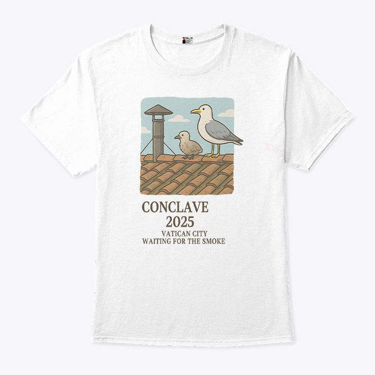 Conclave 2025 Vatican City Waiting For The Smoke T Shirt