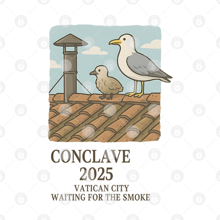 Conclave 2025 Vatican City Waiting For The Smoke T Shirt