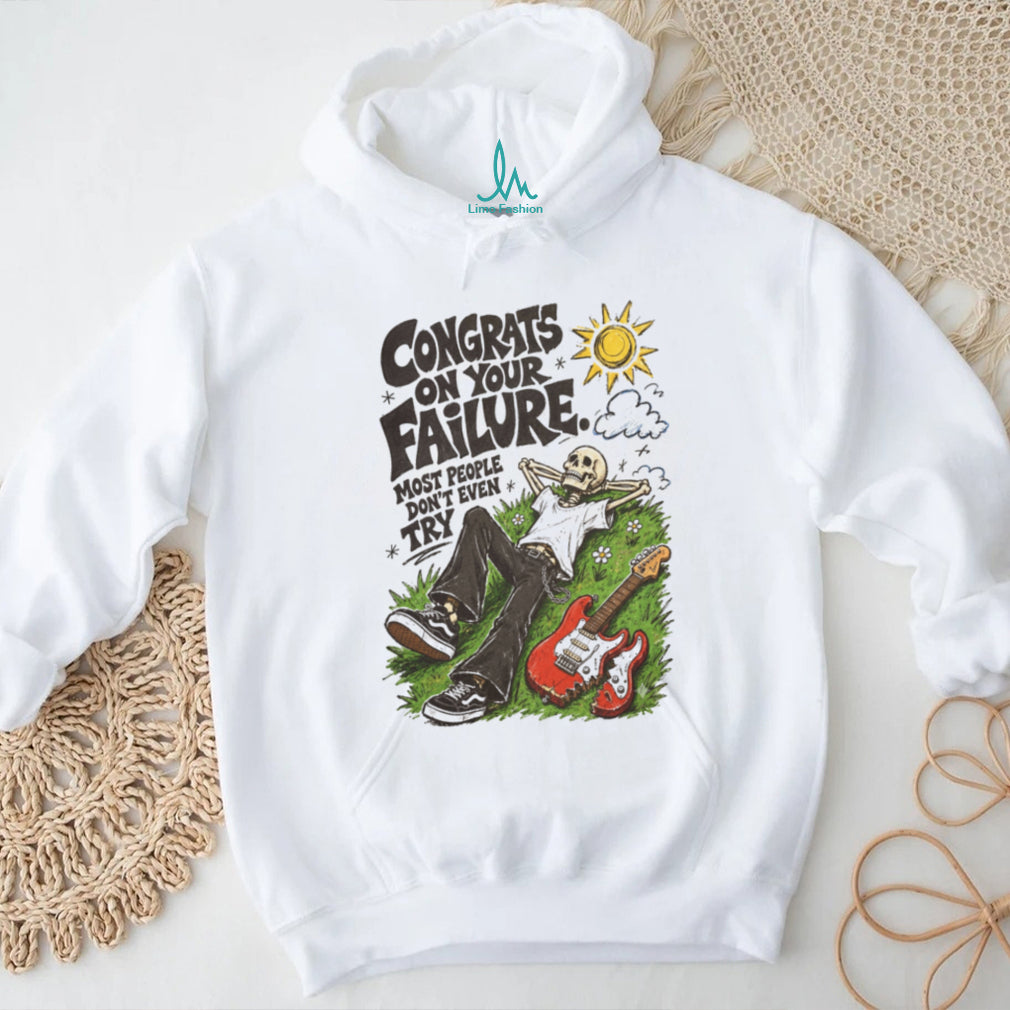 Congrats On Your Failure Skeleton Guitarist Indie T Shirt