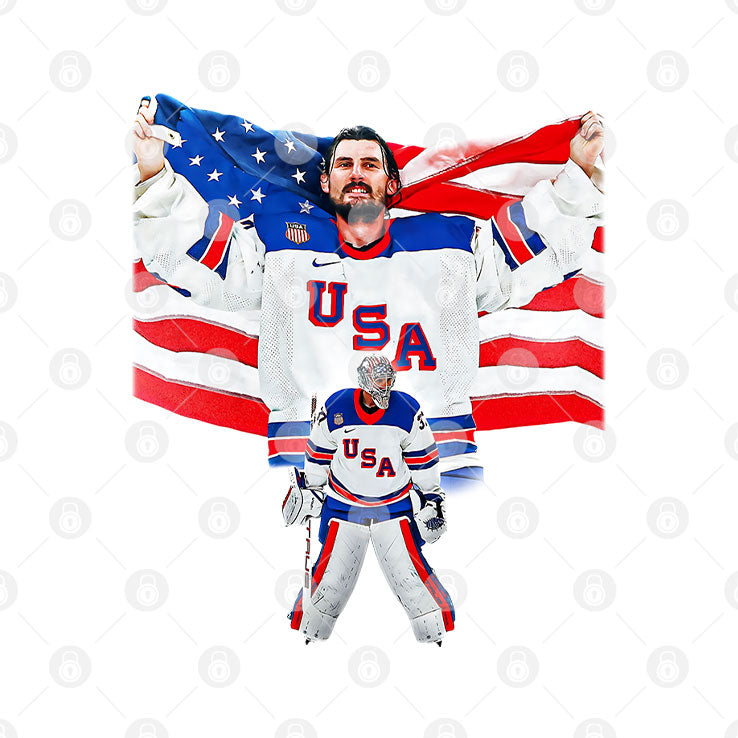 Connor Hellebuyck USA Hockey Champions Shirt