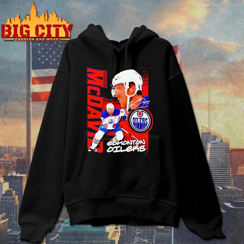 Connor McDavid Edmonton Oilers signature graphic Shirt
