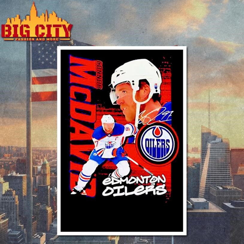 Connor McDavid Edmonton Oilers signature graphic Shirt