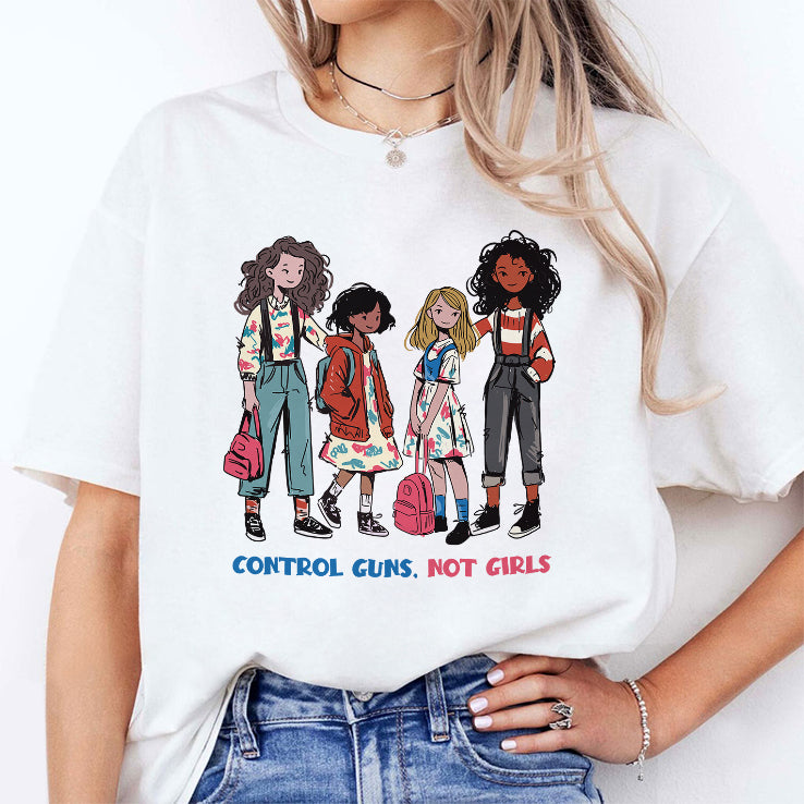 Control Guns Not Girls Harris Walz T Shirt