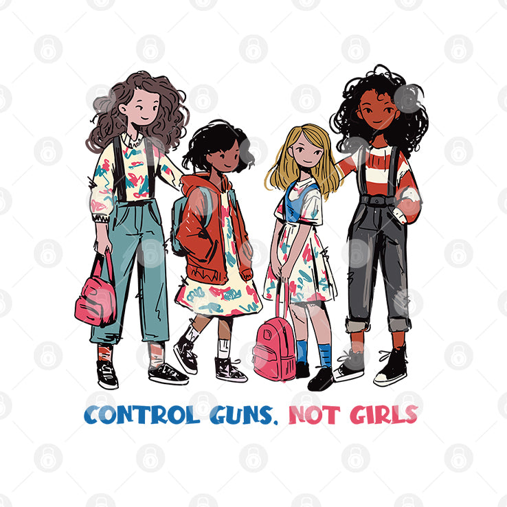 Control Guns Not Girls Harris Walz T Shirt