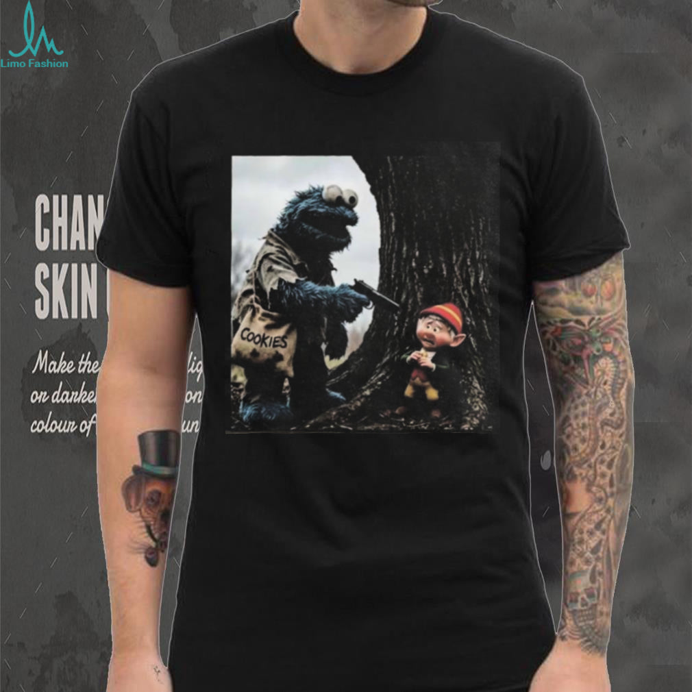 Cookie Monster Dark Comedy Humor Cult Classic Movie Shirt