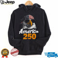 Cool American Eagle Sunglasses 250th Anniversary Patriotic Shirt