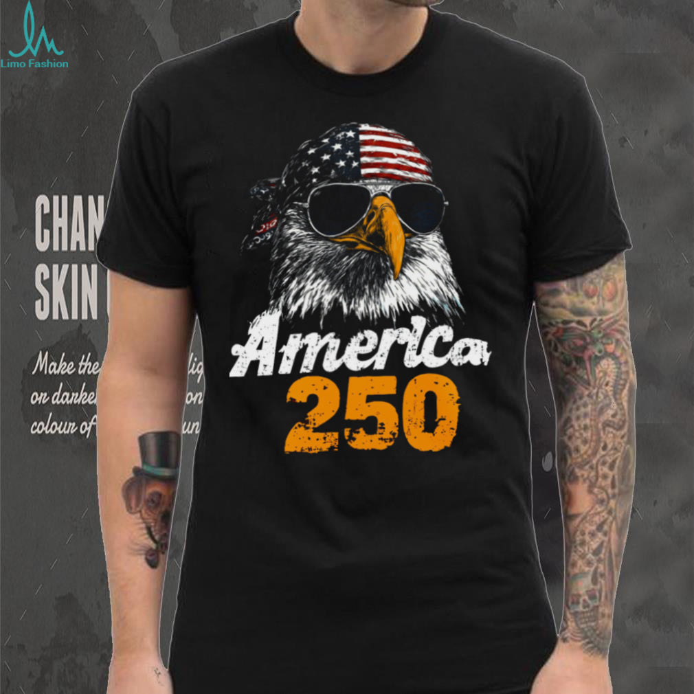 Cool American Eagle Sunglasses 250th Anniversary Patriotic Shirt