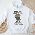 Cool Biker Dachshund T Shirt “Talking Behind My Back” Sassy Wiener Dog T Shirt