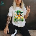 Cool Lucky Duck Wearing Sunglasses and Gold Chain St. Patrick’s Day T Shirt